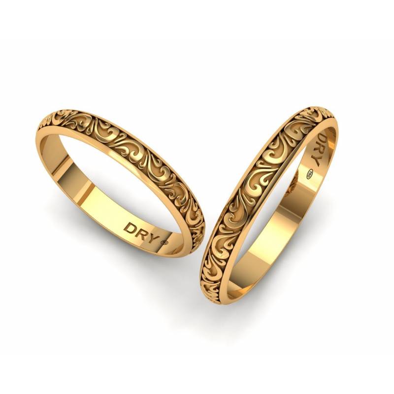 Vintage Gold Wedding Bands. Discover this beautiful design| Pepe Dry
