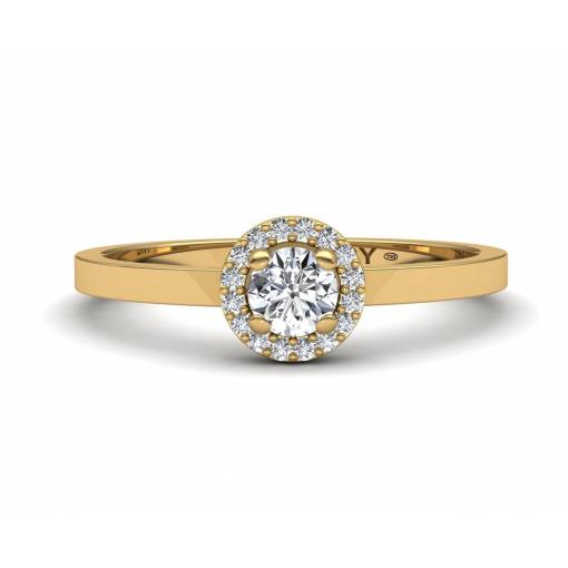 18k Gold Diamonds Rosette Ring