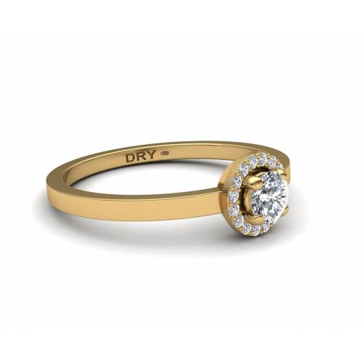 18k Gold Diamonds Rosette Ring