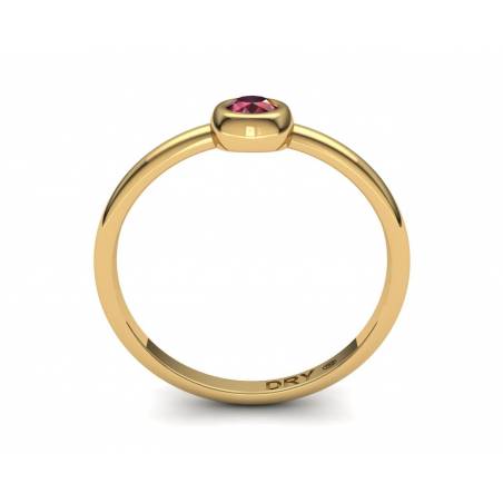 18k Gold Ruby Stackable Ring