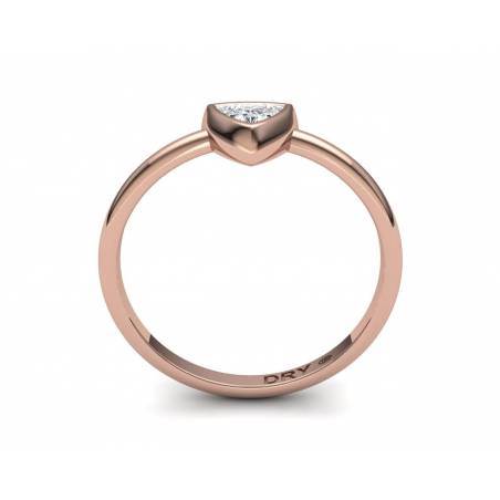 18k Gold Trillion Cut Diamond Engagement Ring