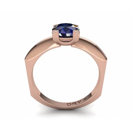 18k Rose gold sapphire engagement ring