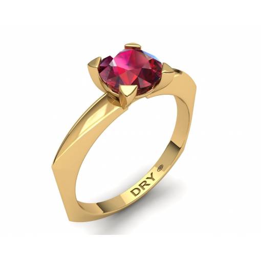 Solitaire ruby ring