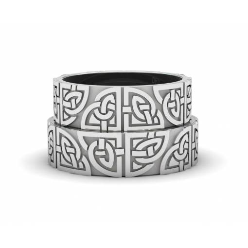 Silver Matching Celtic Rings
