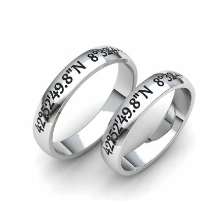 Coordinates Silver Band
