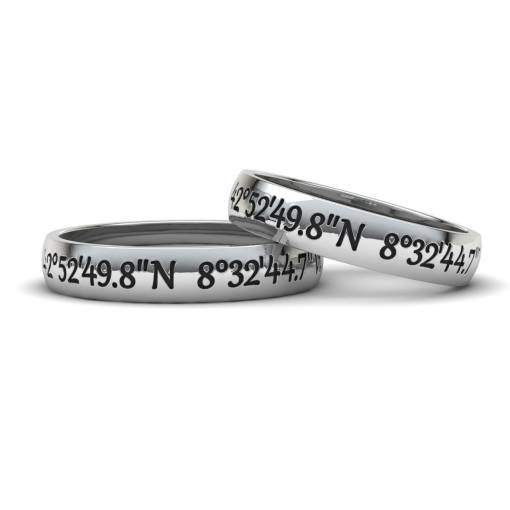 Coordinates Silver Band