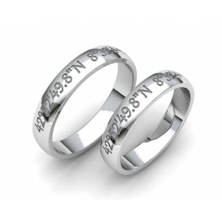 Coordinates Silver Band