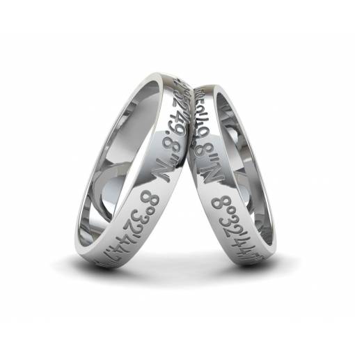 Coordinates Silver Band