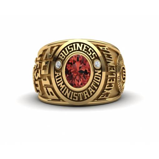Business Administration Yellow Gold Class ring