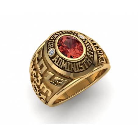 Business Administration Yellow Gold Class ring