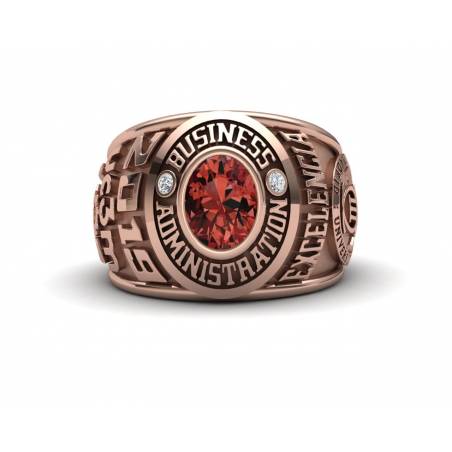 Business Administration Rose Gold Class ring
