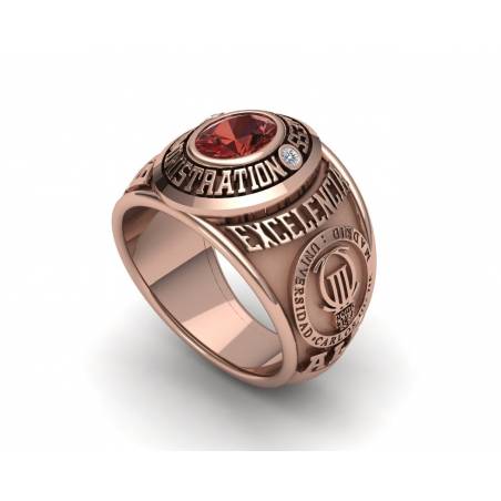 Business Administration Rose Gold Class ring