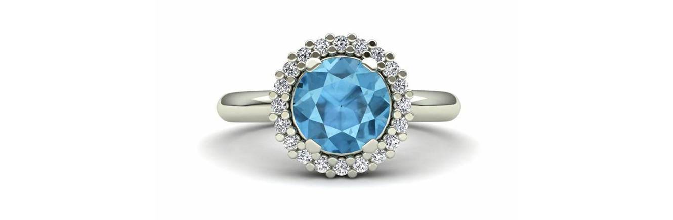Engagement Rings with Blue Stone